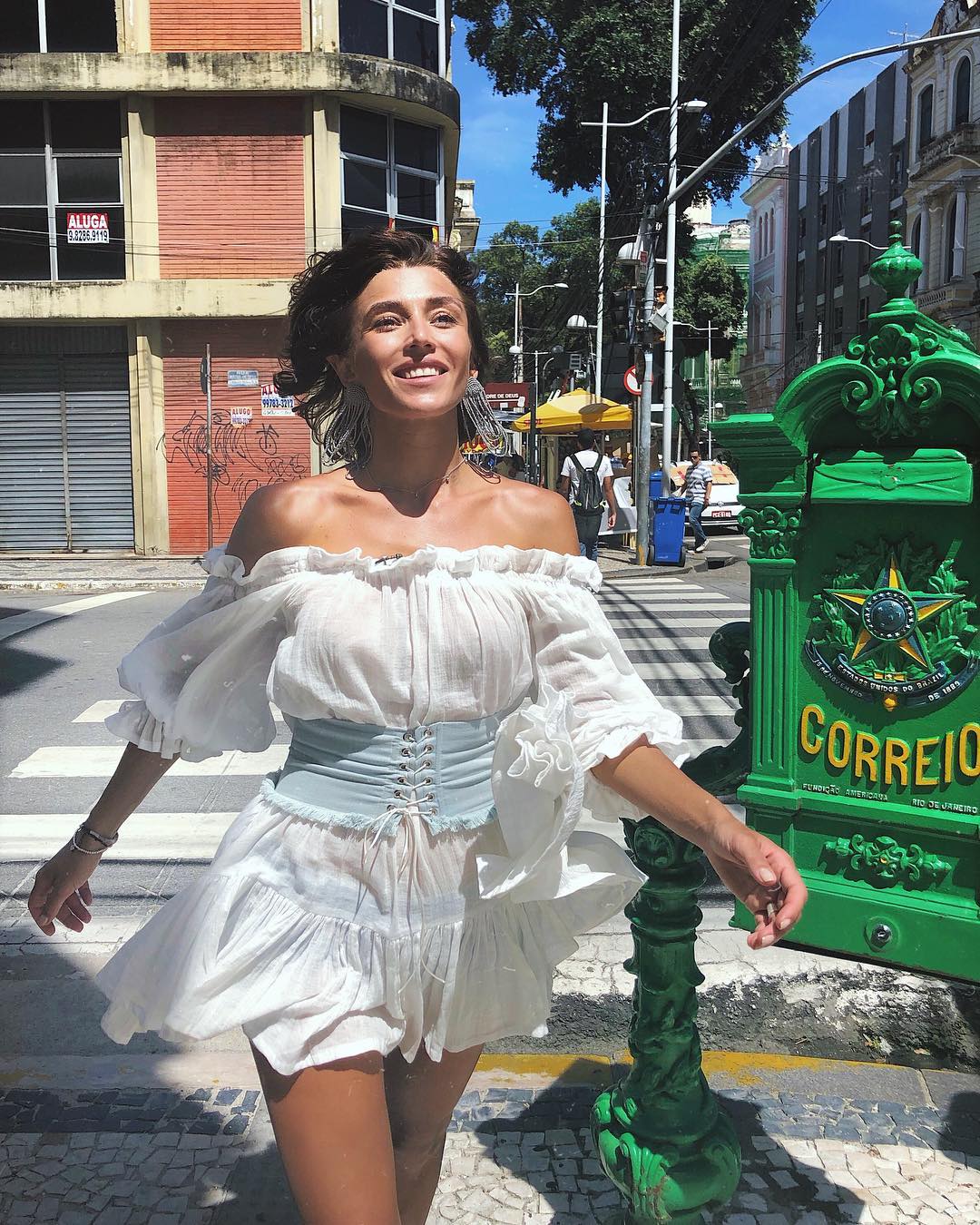 Алина Астровская в платье от ANNCHOO