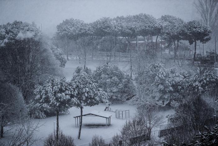 Рим накрыли аномальные холода и сильные снегопады