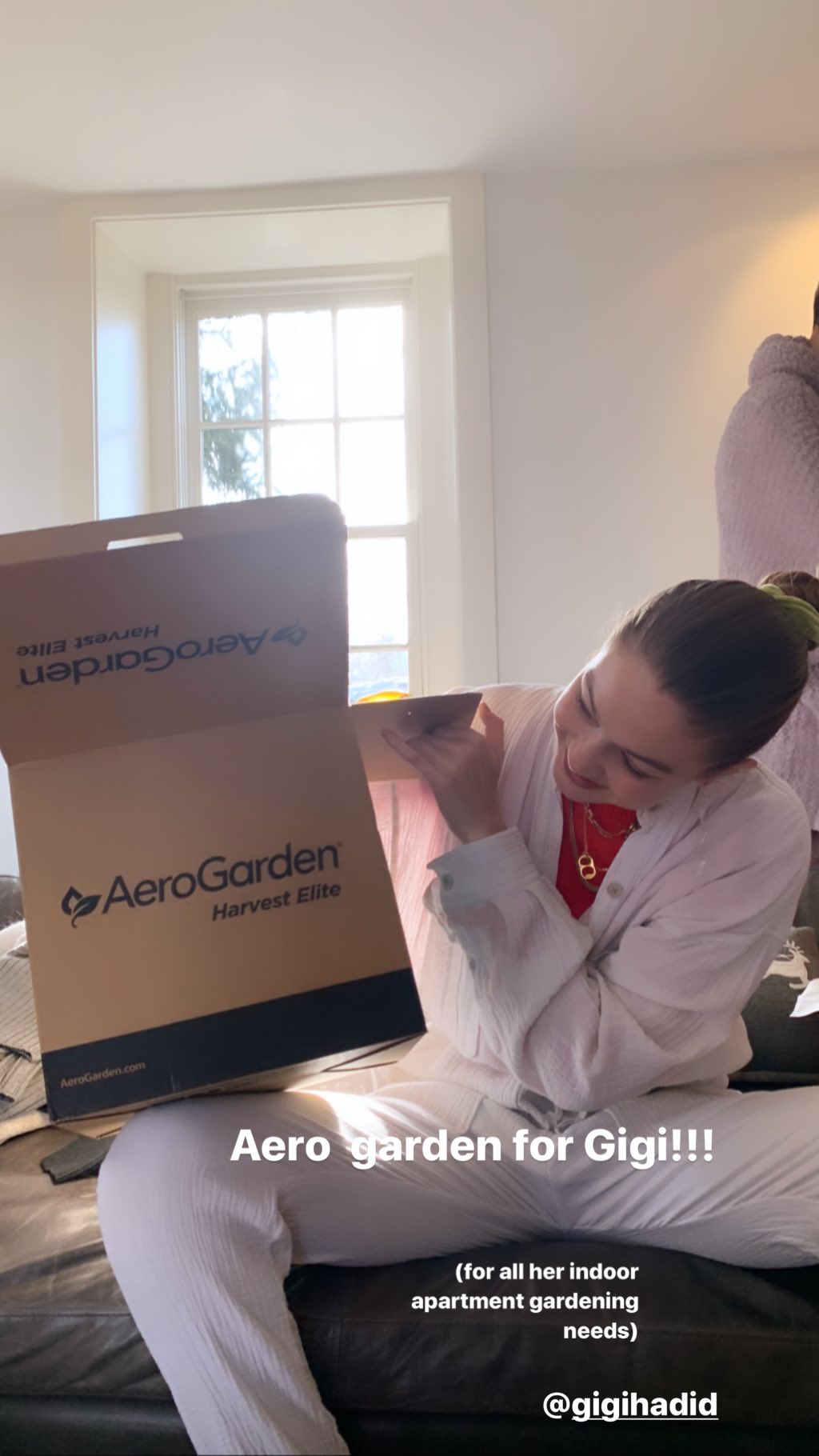 Дикое Рождество: Белла Хадид восхитила стройной фигурой в необычном наряде