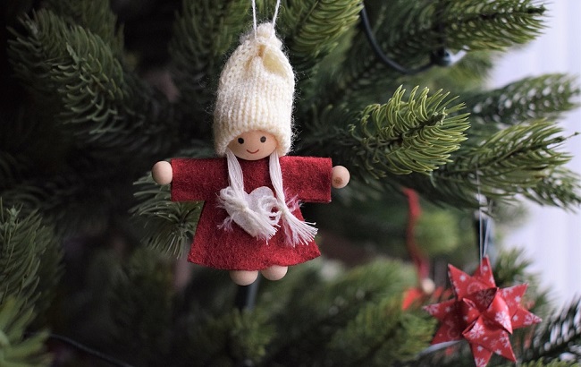 Шитые елочные игрушки