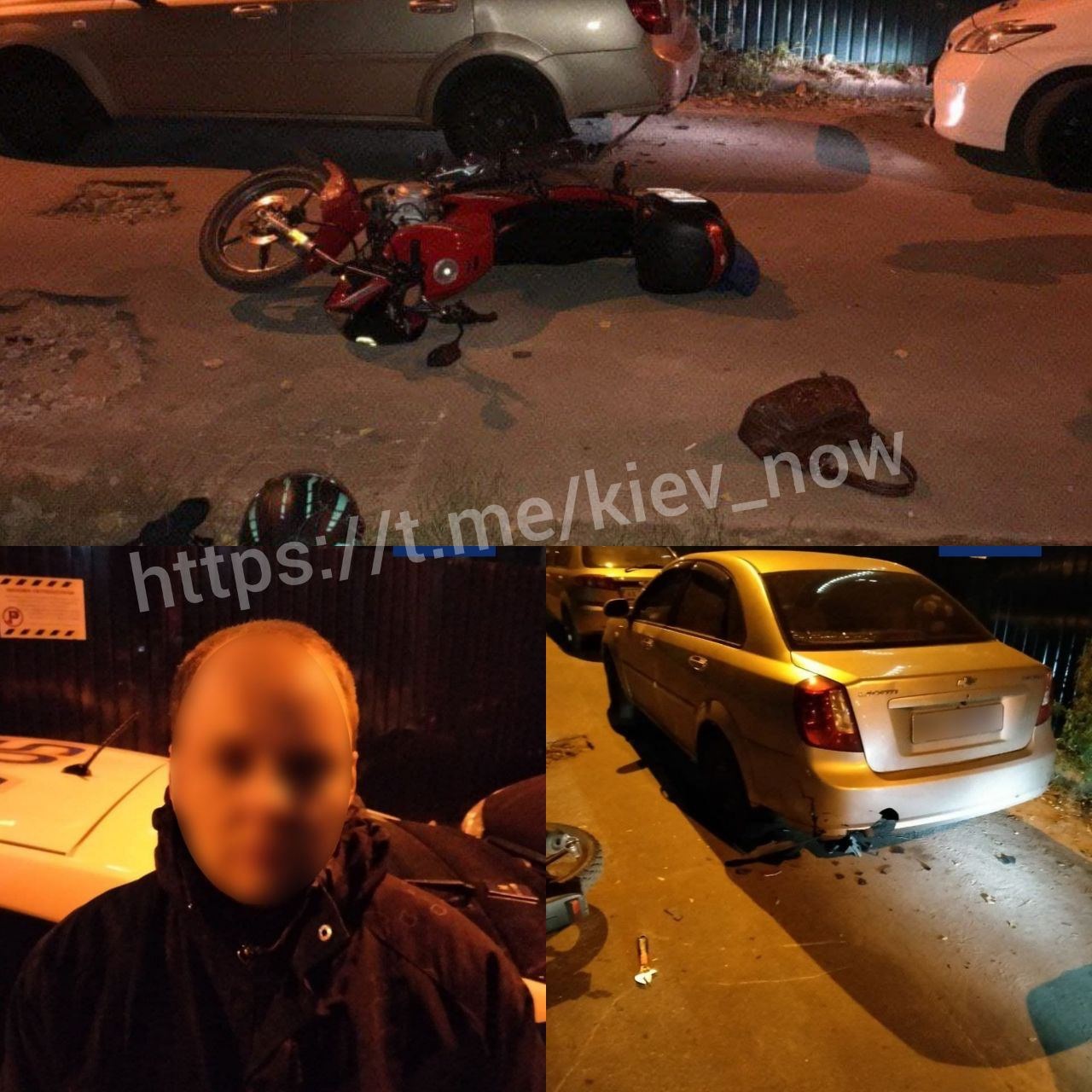 В Киеве мотоциклист вырвал у женщины сумку и получил за это мгновенную расплату