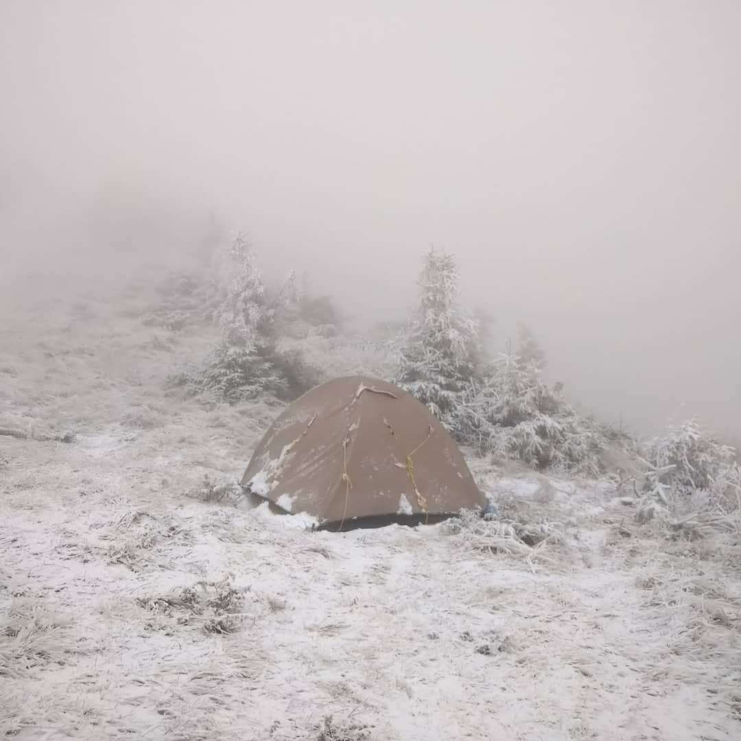 Горы утопают в туманах и снегу: невероятная красота Карпат