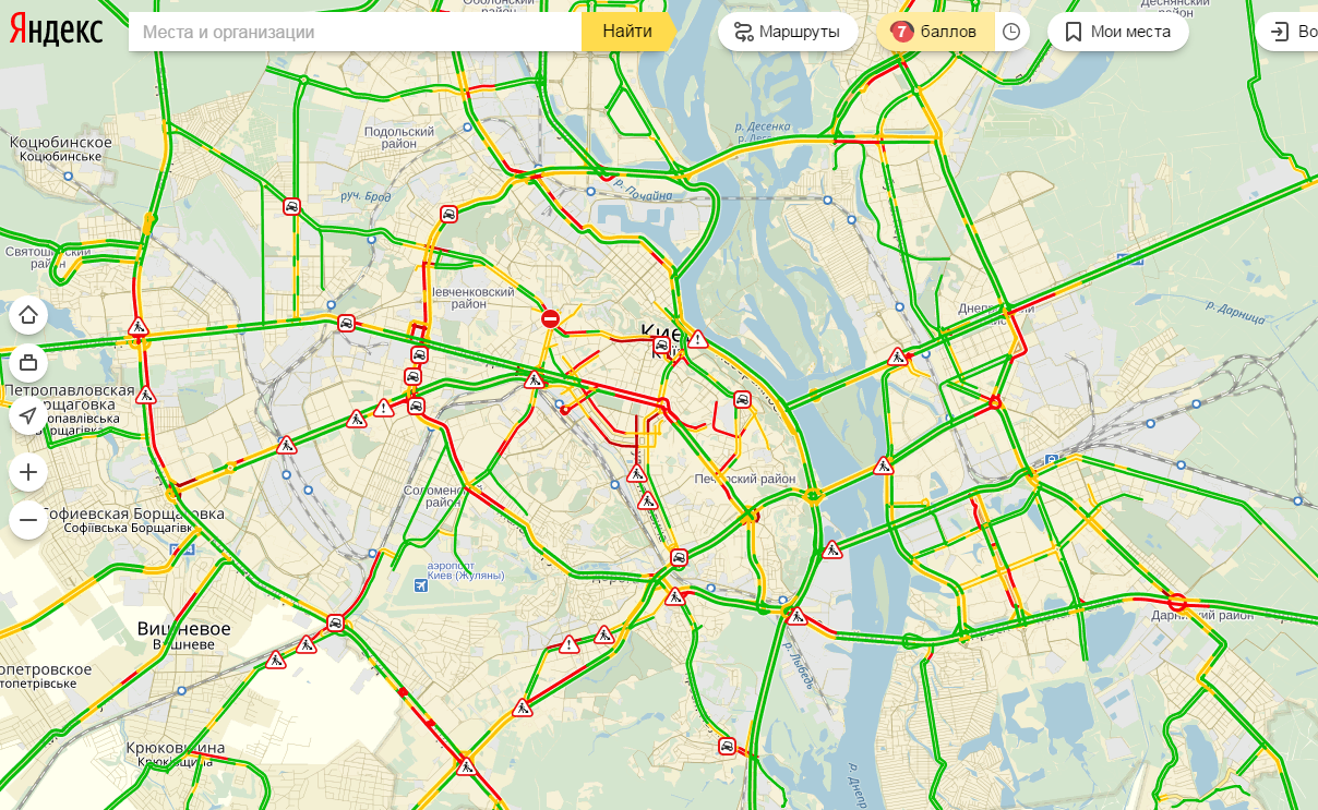 пробки в Киеве