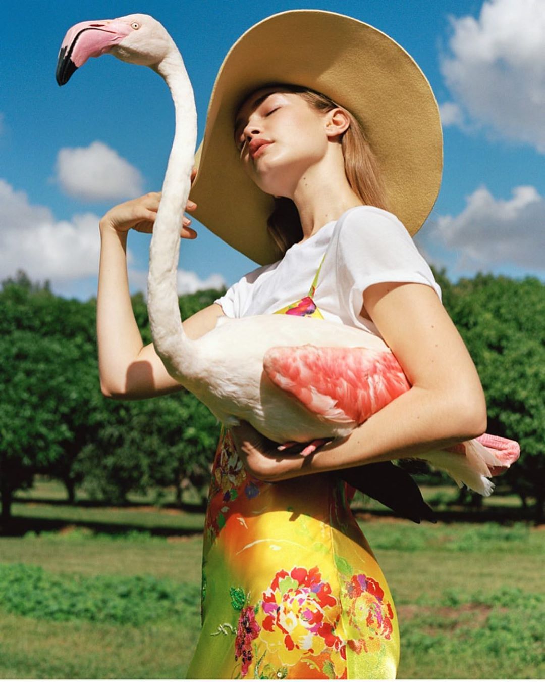 Яркий принт, кожа и шелк: Джиджи Хадид демонстрирует трендовые вещи нового сезона