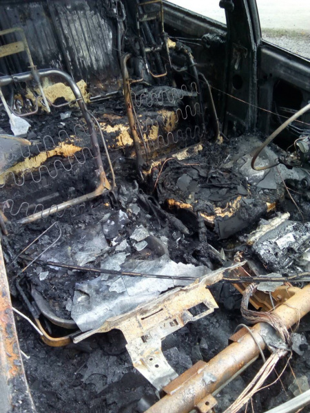 В Херсоне подожгли автомобиль активиста "Батькивщины"