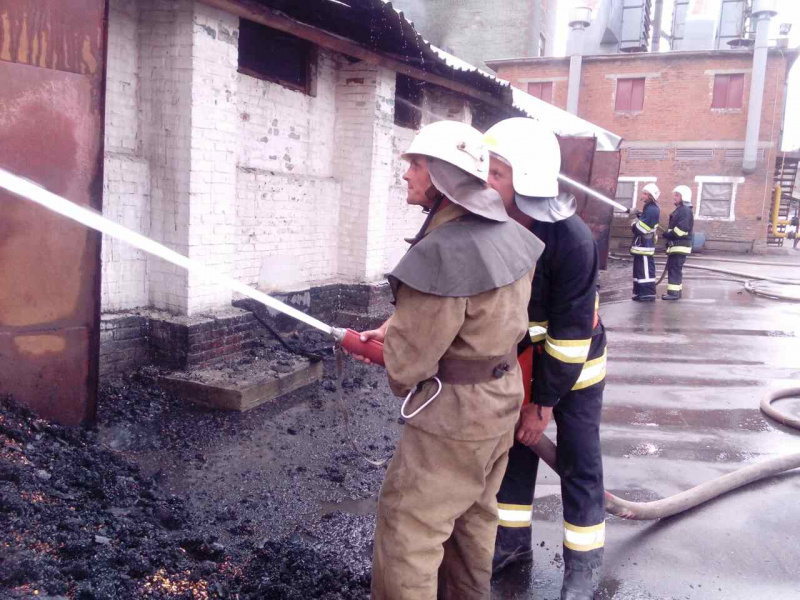 У Вінницькій області горить зерносховище