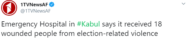 У Кабулі на виборах постраждали майже 20 осіб