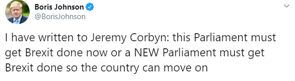 Джонсон призвал Корбина поддержать его соглашение в случае короткой отсрочки Brexit