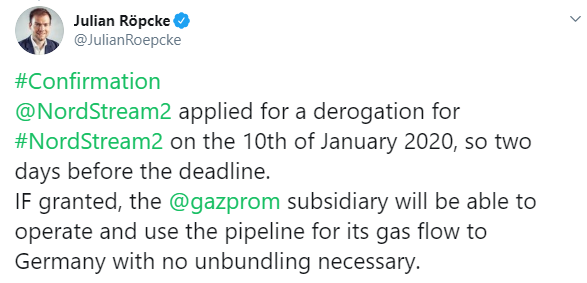 "Северный поток-2" пытается обойти законодательство ЕС