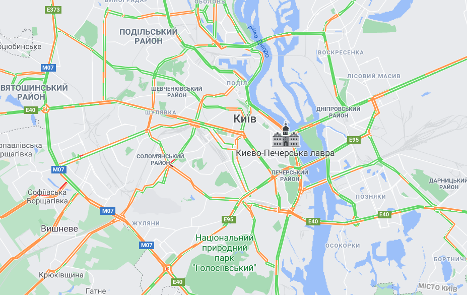 В Киеве из-за гололеда на дорогах произошло более 120 аварий