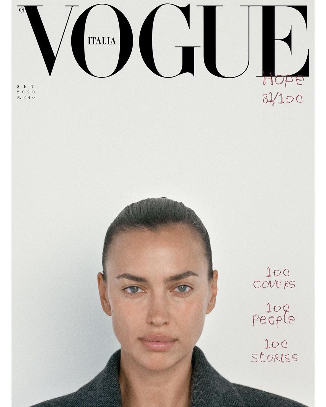 Ірина Шейк, Емілі Ратаковскі, Белла Хадід інші: на обкладинці відомого глянцю блищать відразу 100 моделей