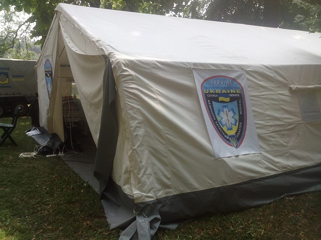 возле Владимирской горки установили пункты неотложной помощи