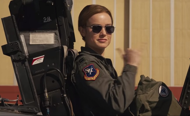 Бри Ларсон в фильме "Капитан Марвел"