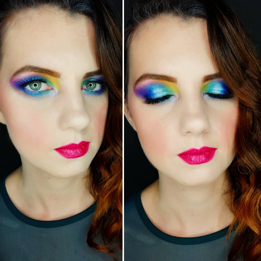 Різнобарвна грайливість: у мережі "сходять з розуму" за макіяжем в стилі 80-х (яскраві фото)