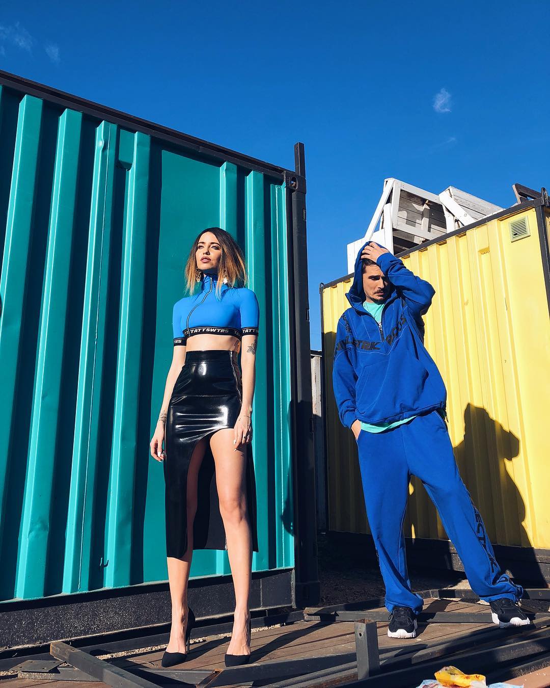 Надя Дорофеева в латексе