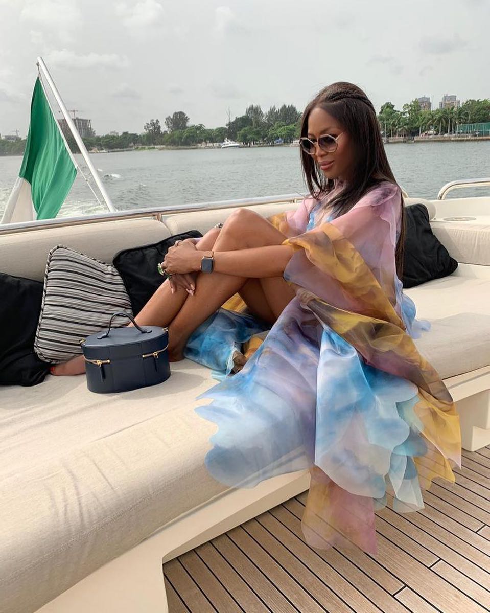 Наоми Кэмпбелл в платье Iris van Herpen