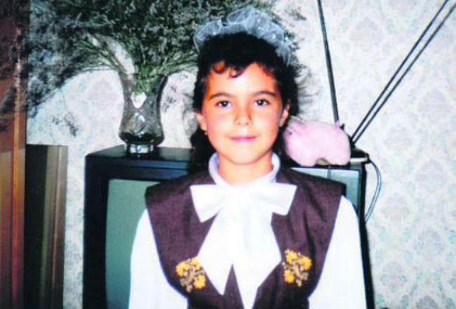 Настя Каменських у дитинстві