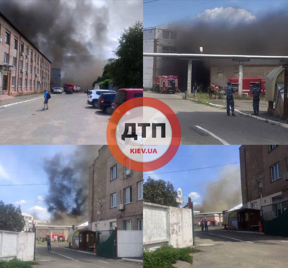 В Киеве масштабный пожар. Горят склады