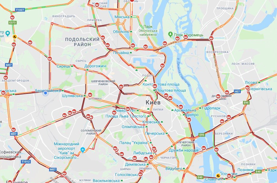 Через перший сніг в столиці сталося вже більше 50 аварій