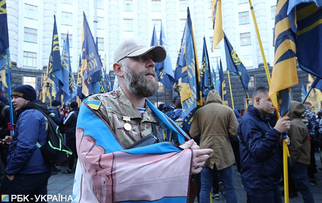 Ветераны вышли под Кабмин требовать создания своего министерства