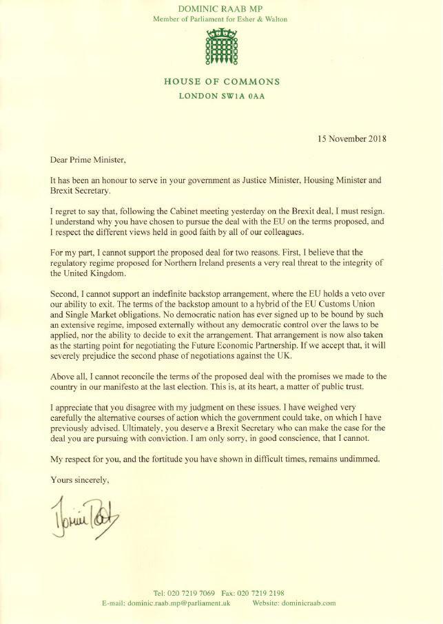 Британський міністр з питань Brexit подав у відставку