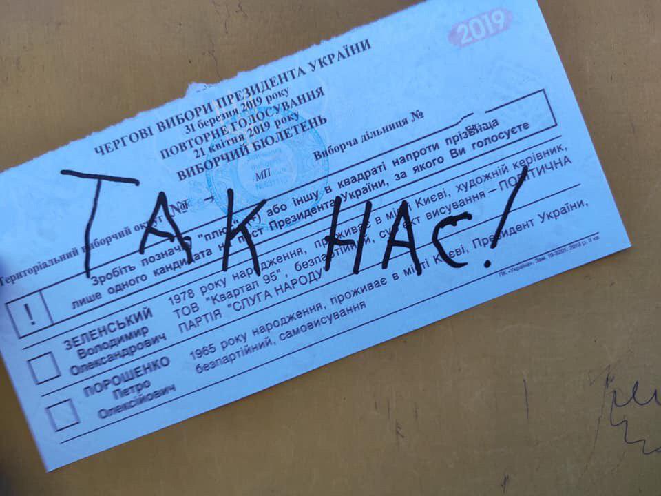 Больно! Какие "послания" украинцы оставляют на бюллетенях (фото)