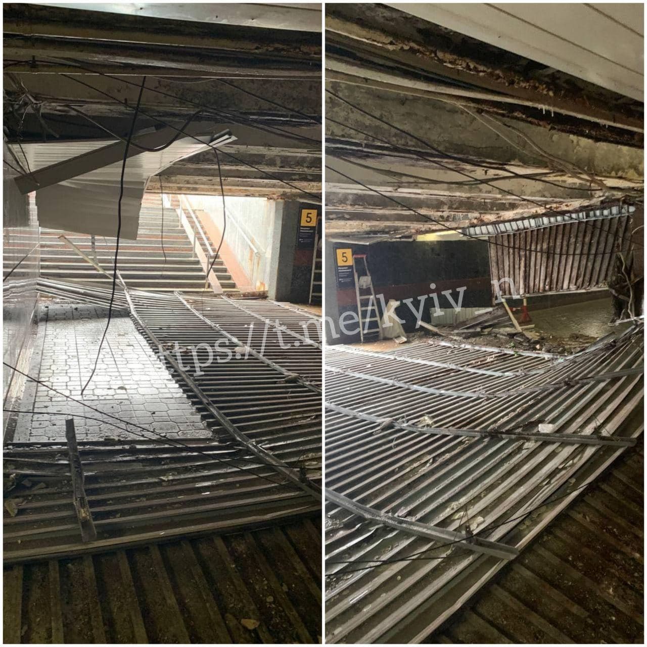 ЧП возле метро "Майдан Незалежности": людей спасло чудо (фото)