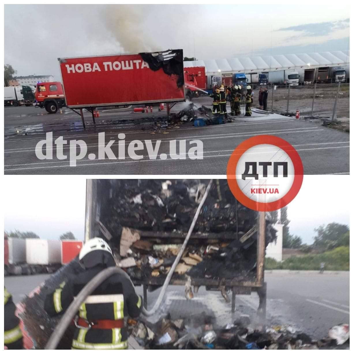 В Киеве вспыхнул прицеп с посылками "Новой почты": возместят ли клиентам убытки