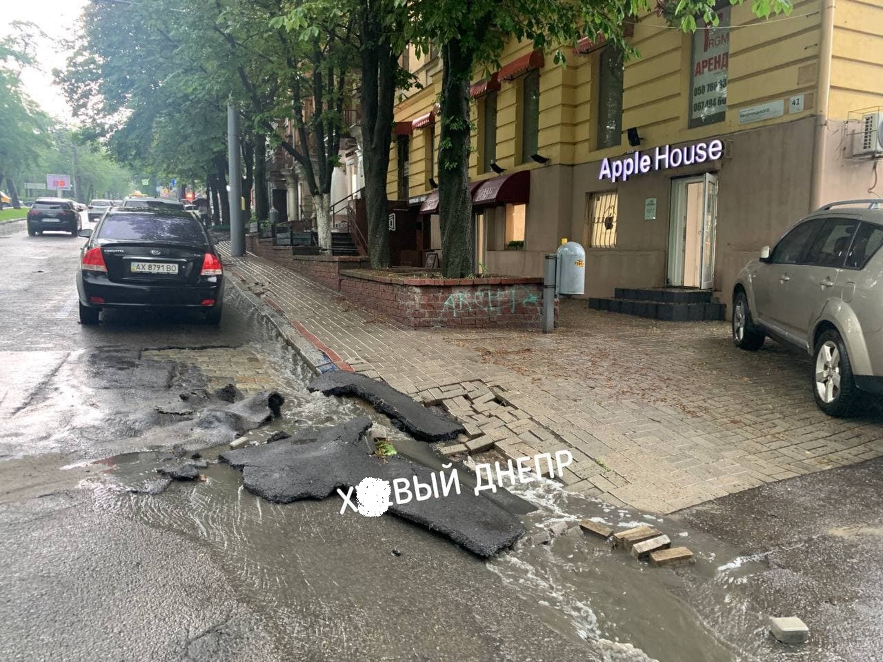 Сильна гроза наробила лиха в Дніпрі: відео наслідків негоди