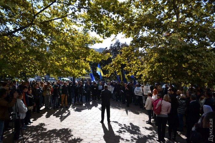 В Одессе под Апелляционным судом произошла потасовка