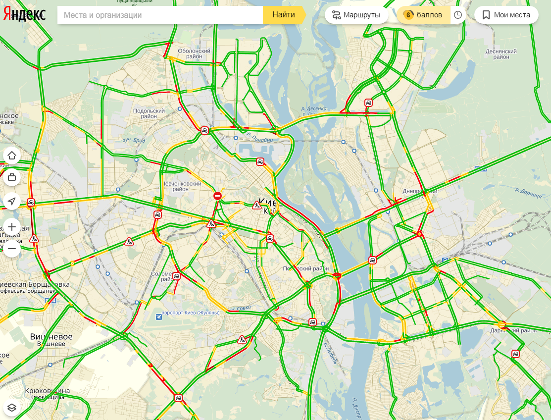 пробки в Києві