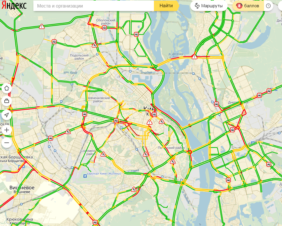 пробки в києві