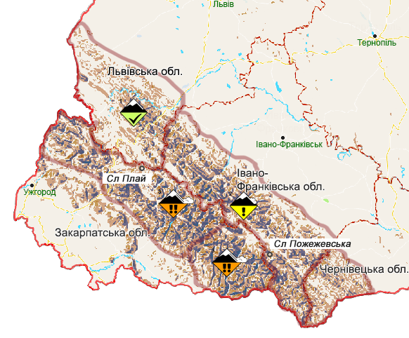 Синоптики попереджають про сходження лавин у Карпатах на Різдво
