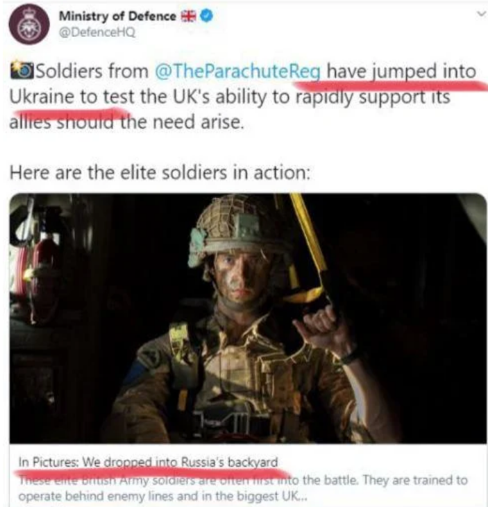 Задний двор России: Великобритания попала в скандал после поста о военных учениях в Украине