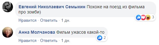 Поезд из фильма про зомби: фото электрички разгневало пользователей сети