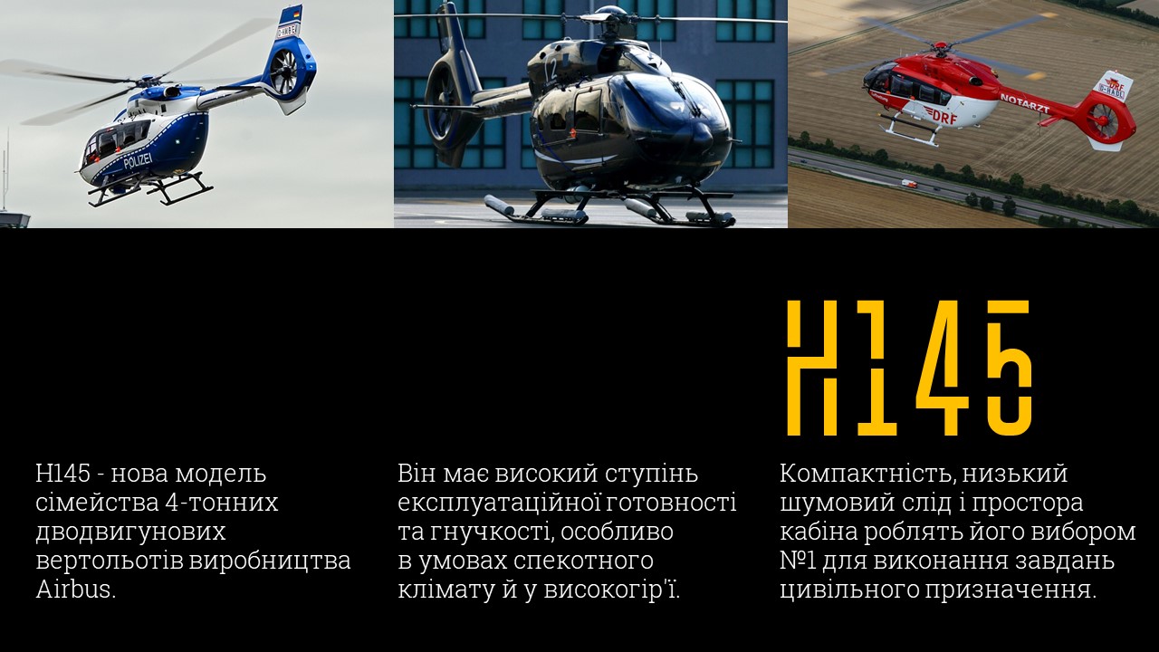 Первый вертолет Н145 для украинских "копов" и спасателей сняли на заводе в Германии