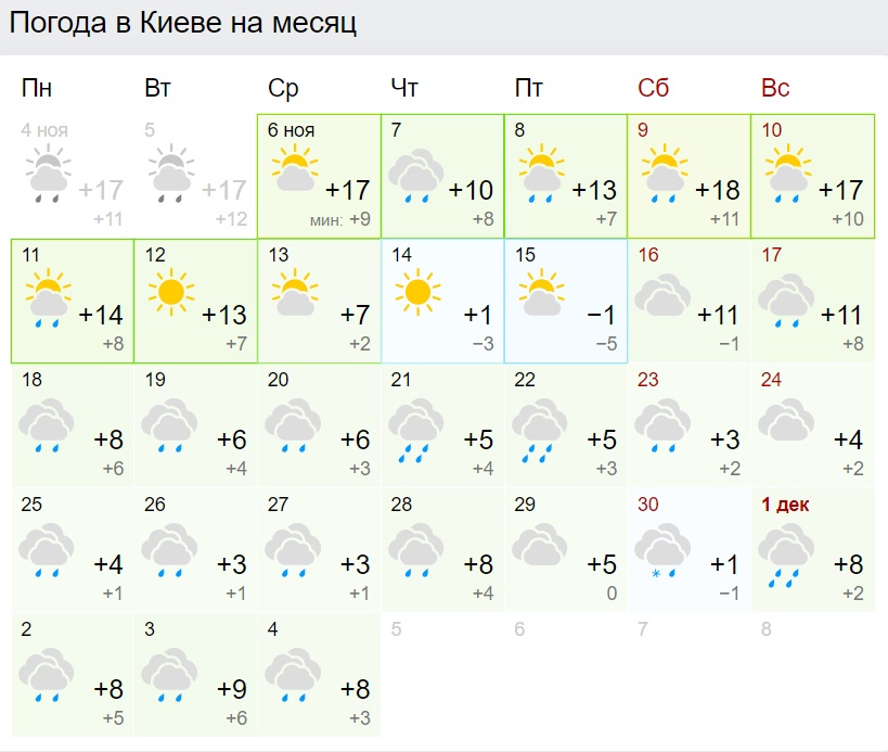 Синоптики рассказали, когда в Украину придут ноябрьские морозы