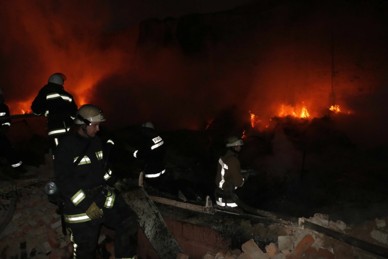 В Харькове произошел масштабный пожар