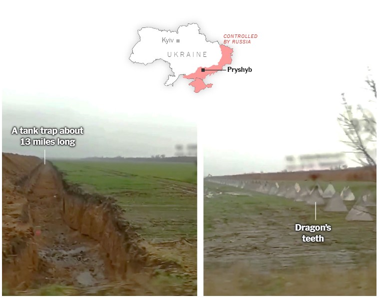 Оборона у землі. Чи зможуть нові російські укріплення стримати ЗСУ (супутникові фото)