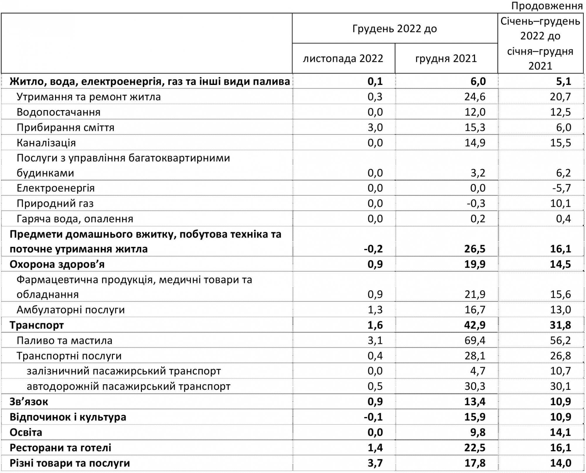 Інфляція в Україні сповільнилася наприкінці 2022 року: що подорожчало за рік