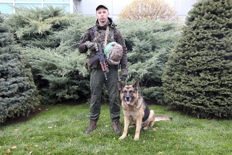 Чотирилапий нацгвардієць отримав медаль: що відомо