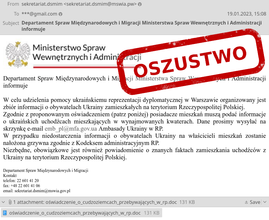 "Мобилизация" за границей. В Польше предупреждают о фейках РФ против украинцев