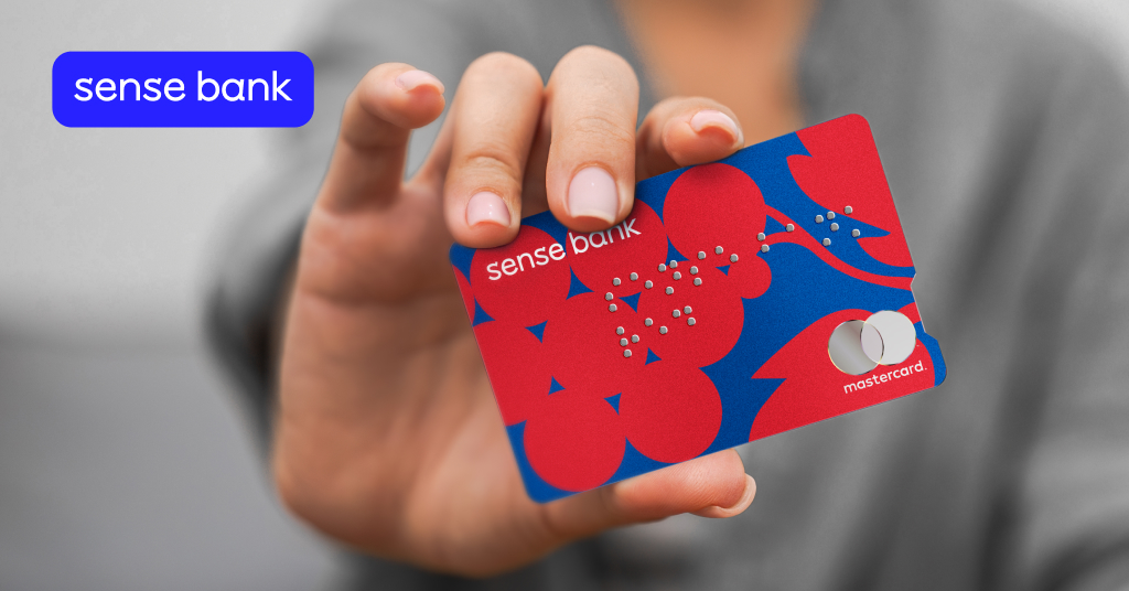 Sense Bank та Mastercard запустили першу інклюзивну картку RED 2.0: у чому особливість