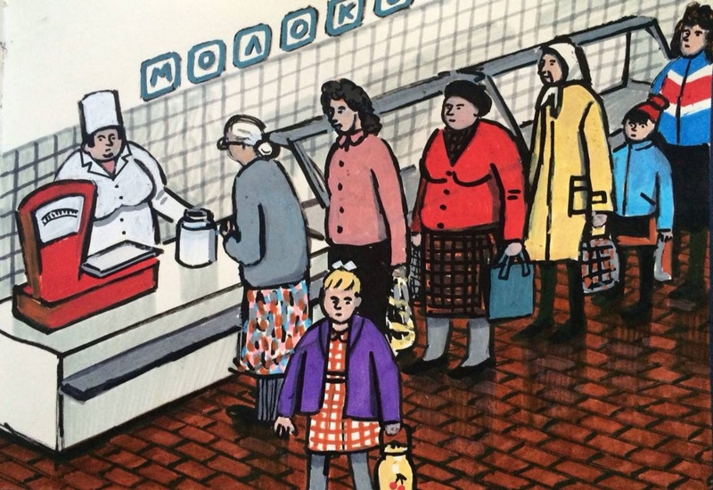 Спливли малюнки "радянської" дівчинки, що показують сувору правду про СРСР