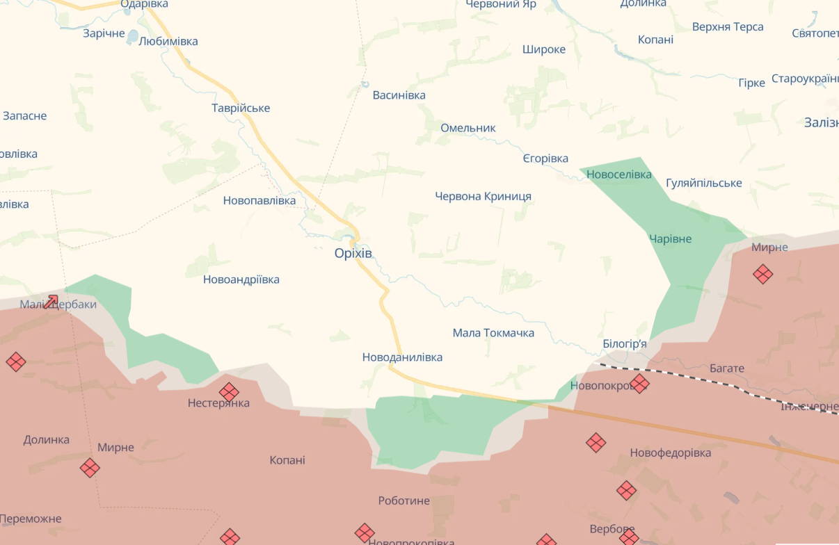 Росіяни зранку атакували Оріхів: є руйнування і поранений