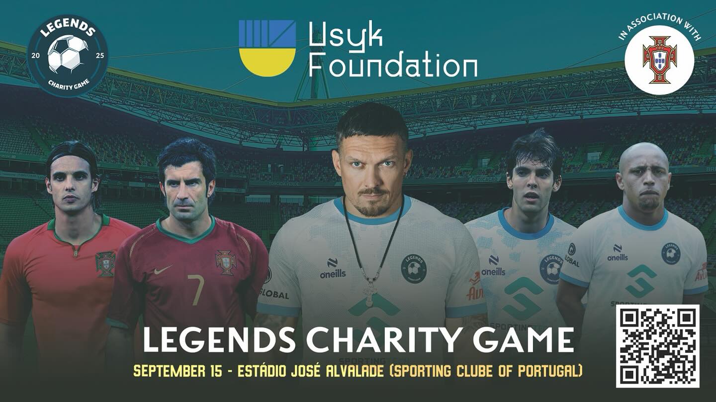 Усик зіграє за футбольну збірну світу з Террі, Кака та іншими