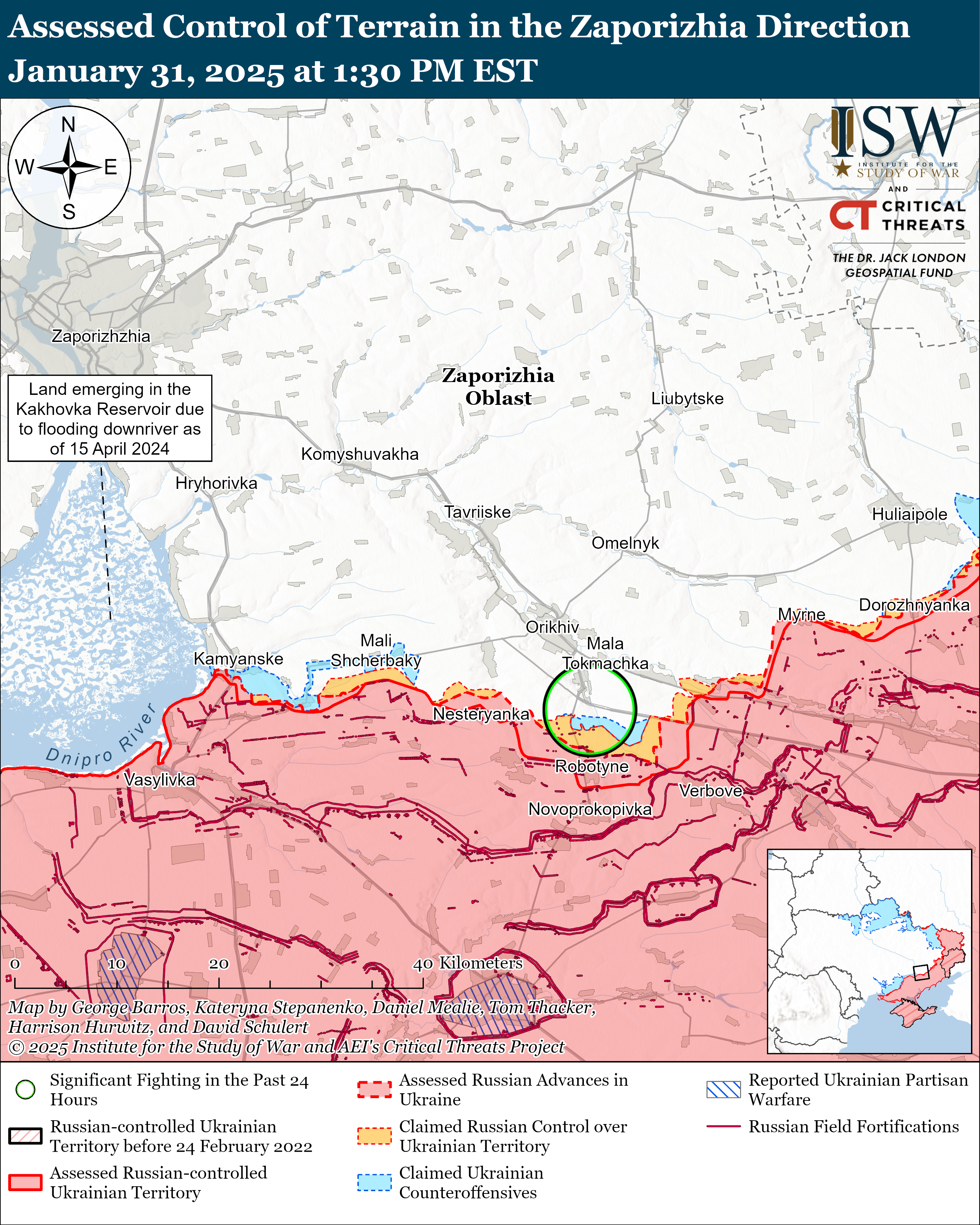 Окупанти просунулися на п'яти напрямках: карти ISW