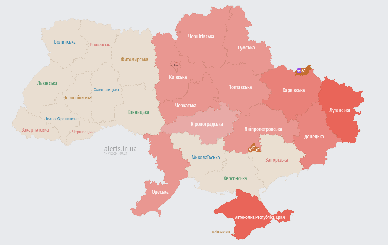В Україні масштабна повітряна тривога: злетів МіГ-31К