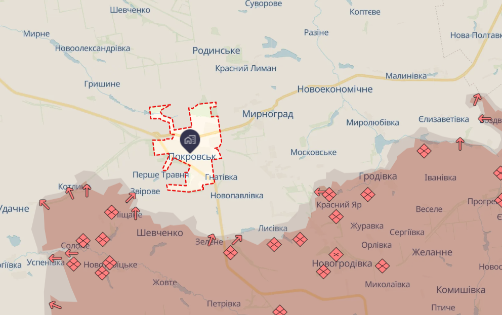 Під Покровськом ворог зруйнував деякі позиції українських воїнів