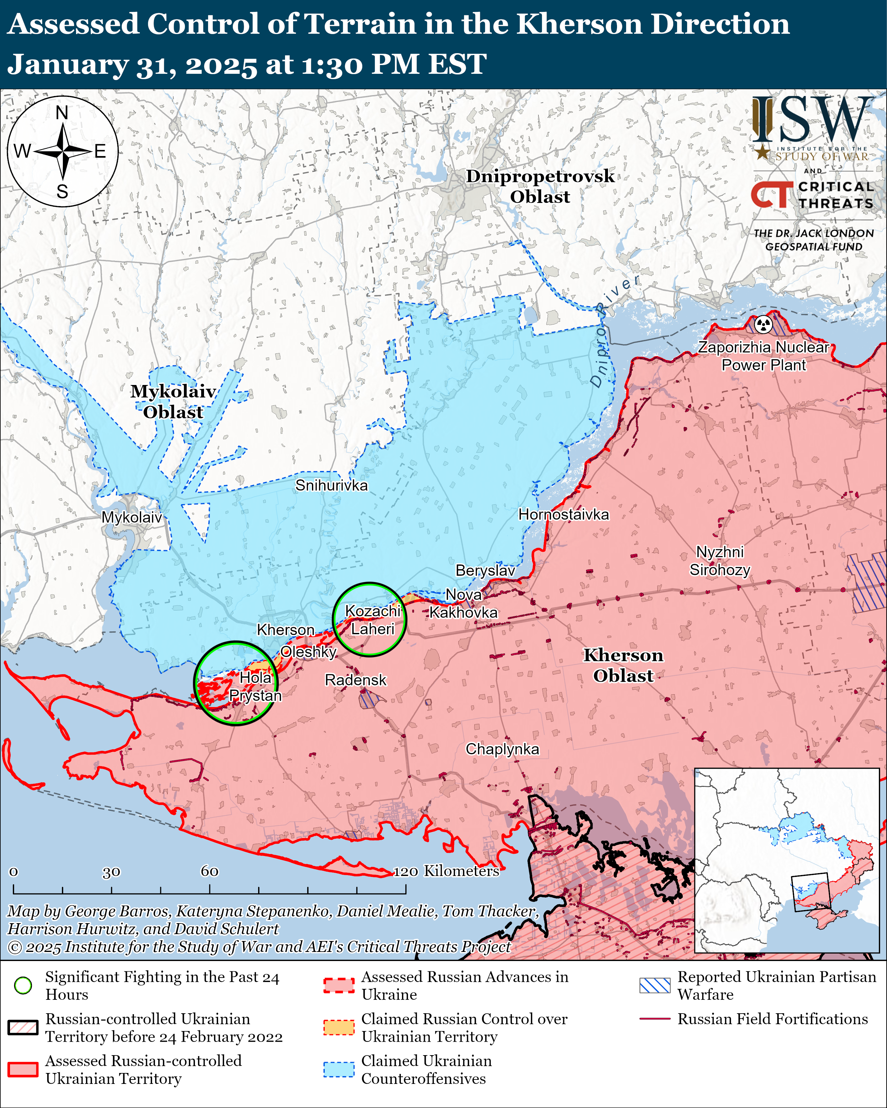 Окупанти просунулися на п'яти напрямках: карти ISW